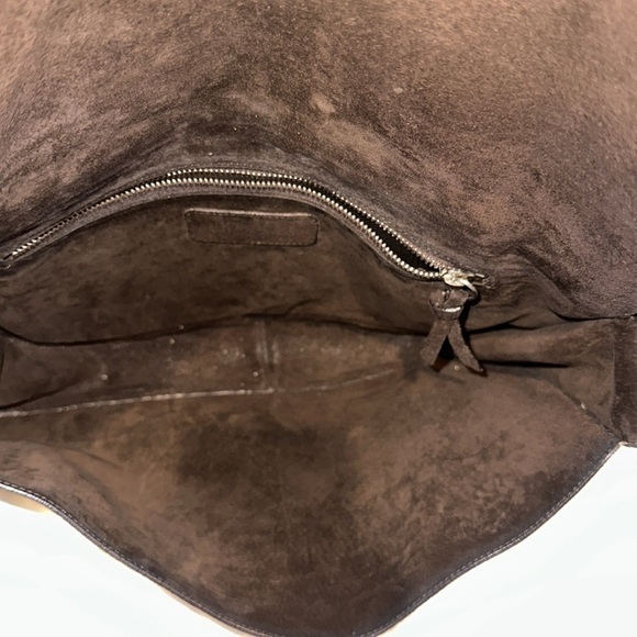 Vintage Granello snake skin leather and suede camera shoulder bag - Picture 6 of 9